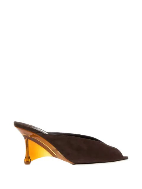 Jimmy Choo Glace suede mules Brown GLACEMULE80DTL