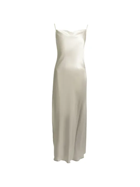 SLEEP NO MORE silk maxi dress Grey AB01SA999