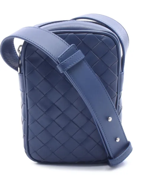 Bottega Veneta Pre-Owned 2010-2026 Intrecciato Phone Pouch crossbody bag Blue 05B936QUSMSNQLWB
