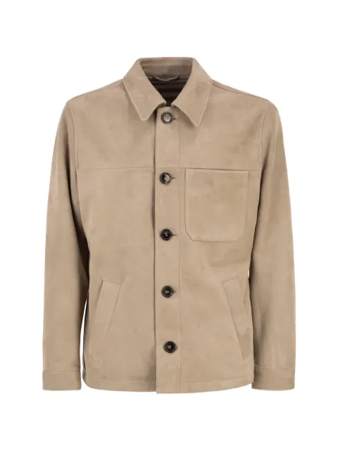PT Torino suede shirt jacket Neutrals TL2PGK040DEP30PE0060