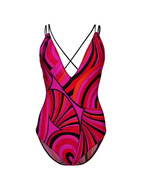 PUCCI Iride-print swimsuit Pink 6HMC016H875
