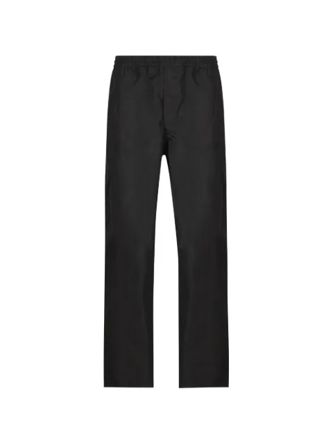Prada logo-plaque trousers Black SPH49719WZ