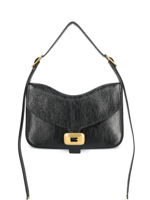 Balenciaga medium Clicca leather shoulder bag Black 8686722ACLM