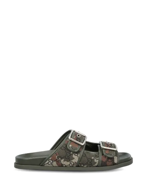 Gucci GG buckle-detail sandals Green 831830FAFN0