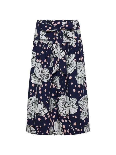 Cara Cara Jiya floral-print tiered midi skirt Blue 2047DFN