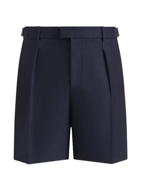 Manière De Voir Marin tailored pleated shorts Blue MAN34311