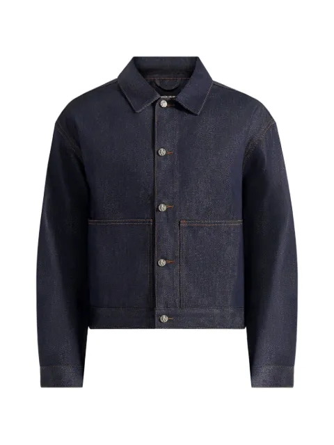 Manière De Voir Damie in indigo boxy-fit denim jacket Blue MAN33992