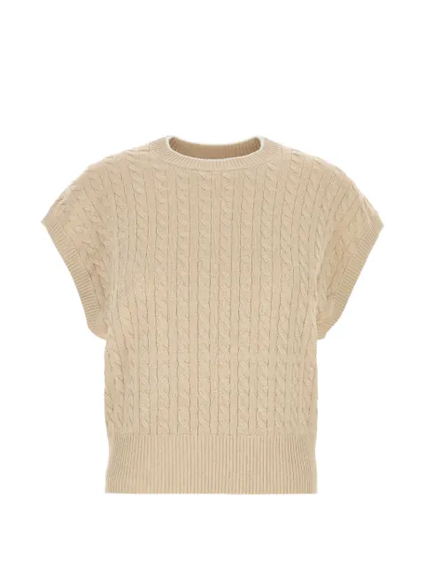 Brunello Cucinelli cable-knit vest Neutrals MAZ226100PCMA71