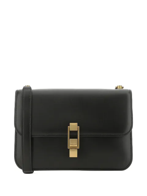 Saint Laurent Carré leather shoulder bag Black 6332141YF0W