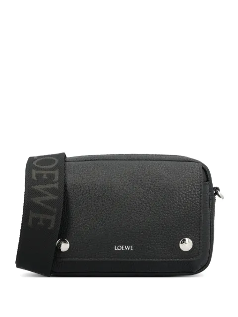 LOEWE Pebble grained-leather shoulder bag Black BANBPCBX04