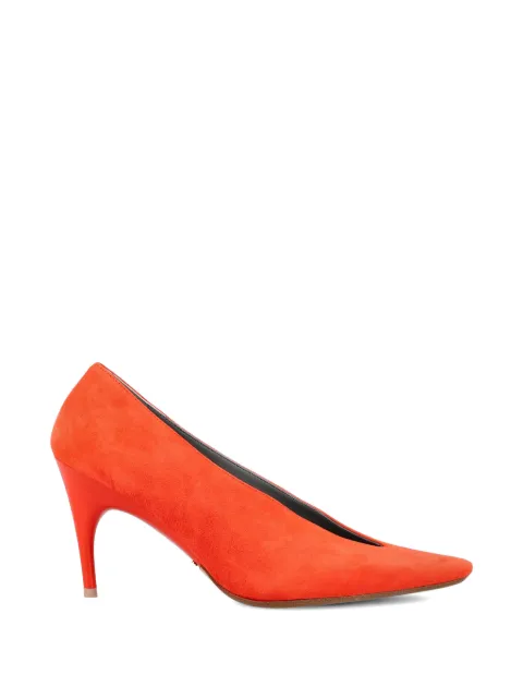 Balenciaga Duchesse asymmetrical-toe pumps Red 869817WCB31