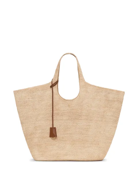 ANINE BING Lili raffia tote bag Neutrals A1312356