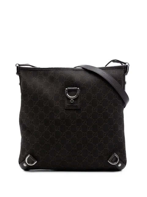 Gucci Pre-Owned 2016-2026 GG Denim Abbey D Ring crossbody bag Brown N3ABQGE5FYRMB7P8