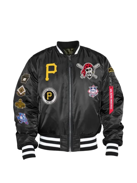 NEW ERA CAP x Alpha Industries reversible bomber jacket Black NE517