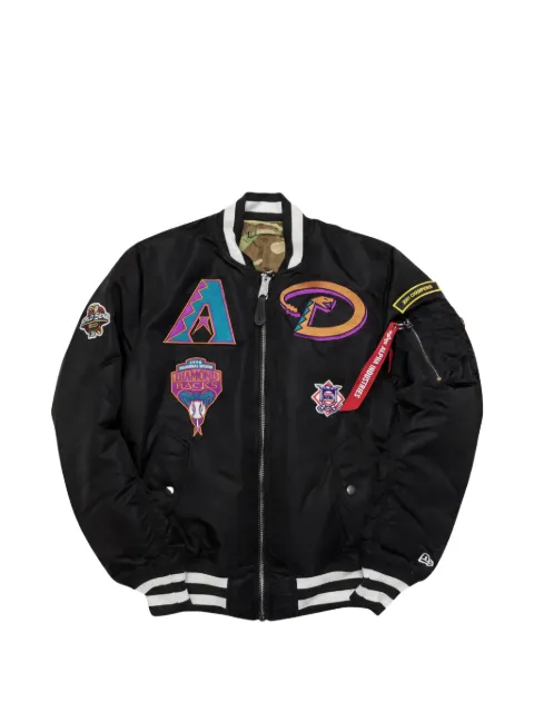 NEW ERA CAP x Alpha Industries reversible bomber jacket Black NE521