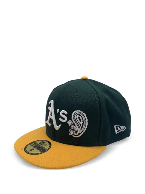 NEW ERA CAP 59FIFTY Oakland Athletics patchwork paisley fitted cap Green NE526