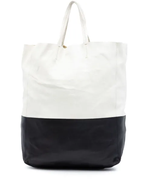 Celine Pre-Owned 2011 Bicolor Leather Vertical Cabas tote bag Black 0SZLYFZKOEZWYDXR