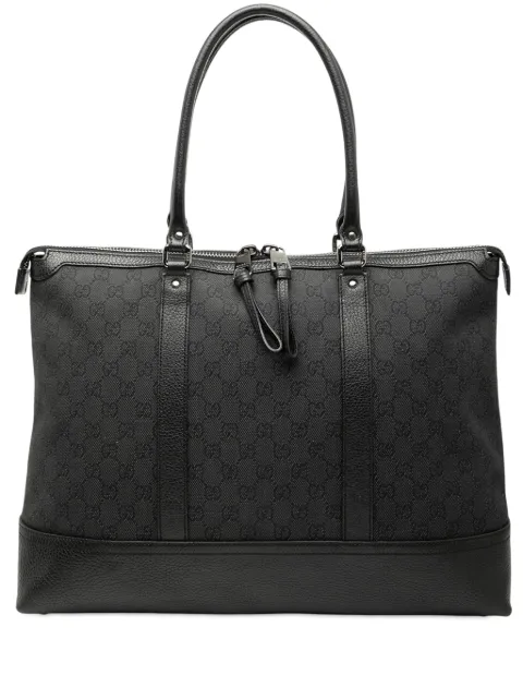 Gucci Pre-Owned 2000-2015 GG Denim tote bag Black XBNNLRLO8QG9DV3K