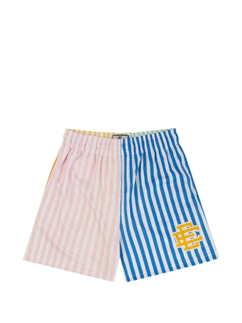 ERIC EMANUEL EE Basic striped mesh shorts Yellow EE789
