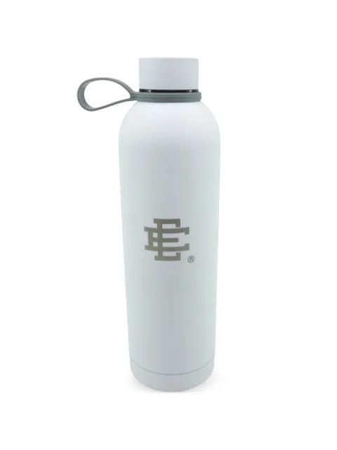 ERIC EMANUEL logo-print metal water bottle White EE832