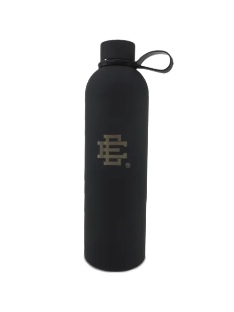 ERIC EMANUEL logo-print metal water bottle Black EE830
