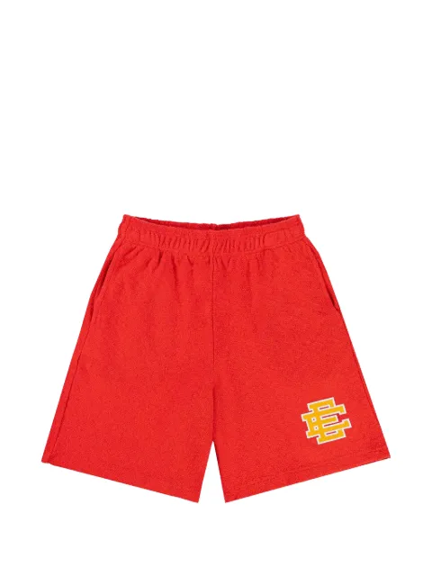 ERIC EMANUEL EE boucle-effect shorts Red EE599