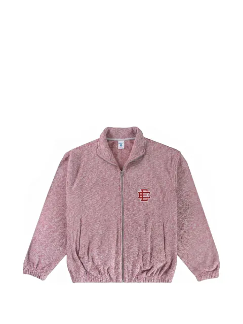 ERIC EMANUEL bouclé logo-embroidered sweatshirt Pink EE557