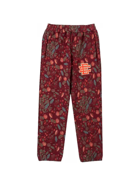 ERIC EMANUEL floral-print logo-detail track pants Red EE535