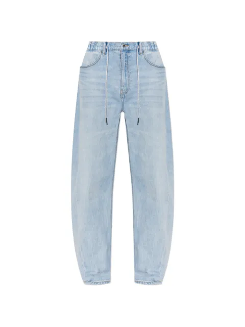Alexander Wang crystal hotfix drawcord balloon jogger Blue 4DC32641650