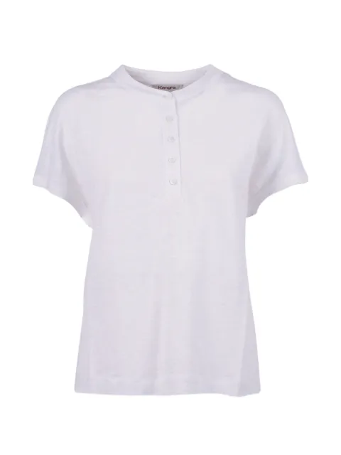 Kangra button-fastening T-shirt White 398761