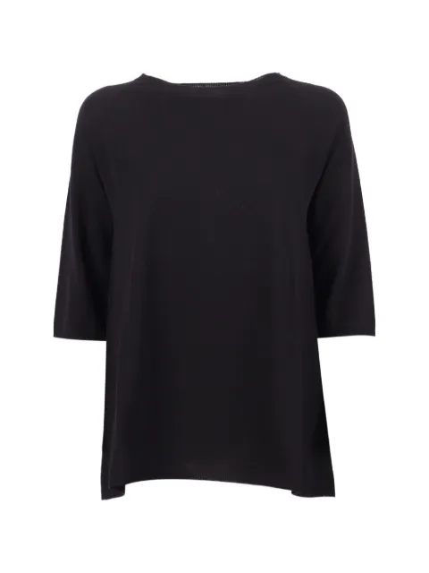 Kangra seamless A-line sweater Black 350001