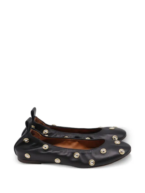 Lanvin Pre-Owned Studs ballet flats Black GILTPUUSSH718368W