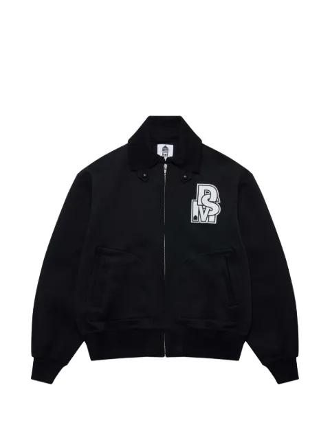 Noir Kei Ninomiya logo-patch varsity jacket Black DSM01J00400