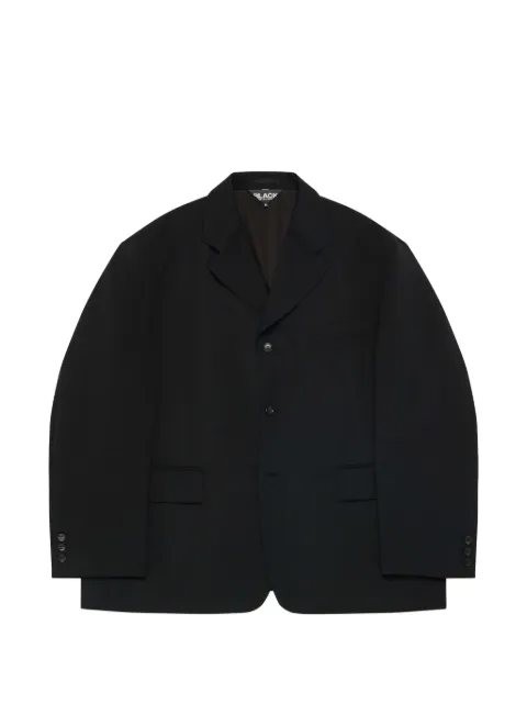 Black Comme Des Garçons single-breasted wool blazer Black 1QJ01905212A