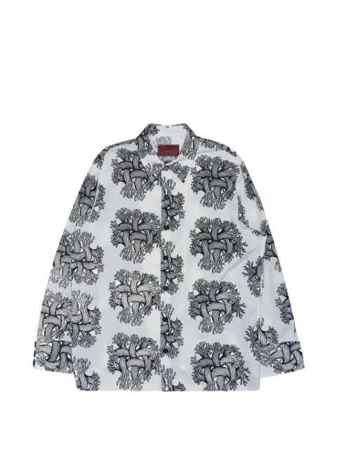 Nemen rope-print shirt White 18752