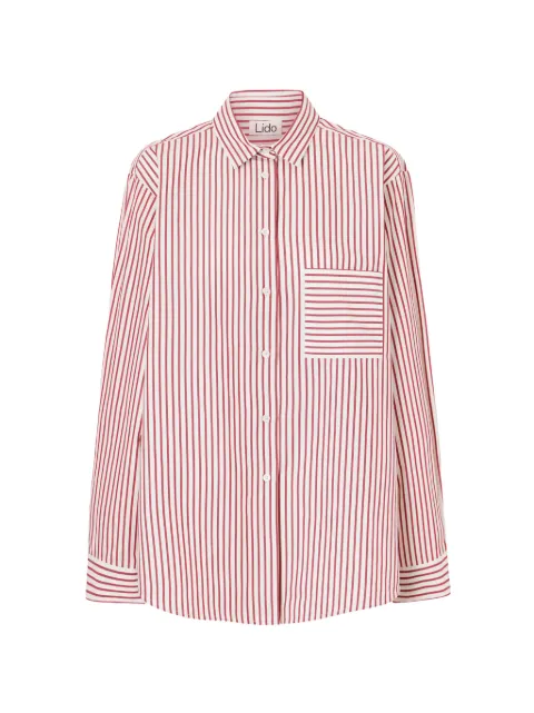 LIDO striped oversized shirt Red 36156169