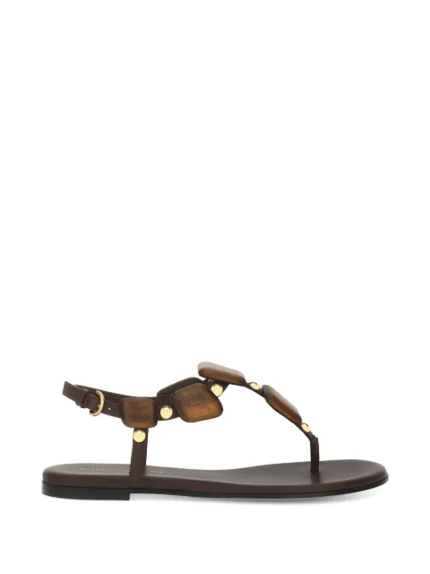 Gianvito Rossi Munduk flat sandals Brown G3279605CUONAP