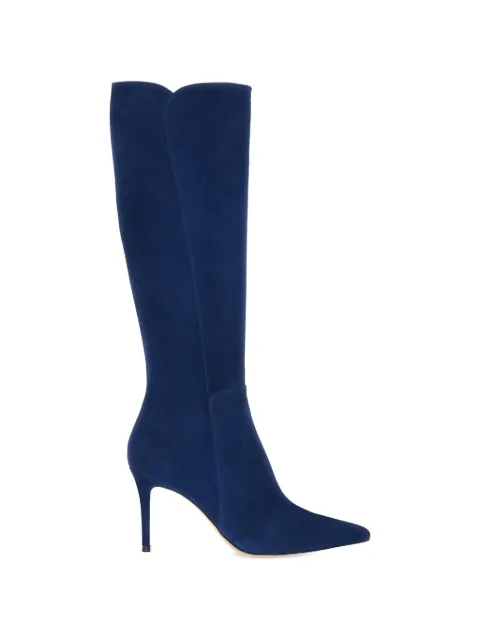 Gianvito Rossi Levy suede boots Blue G8003185RICC45