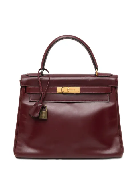 Hermès Pre-Owned Kelly 28 Retourne handbag Red DPBON9205