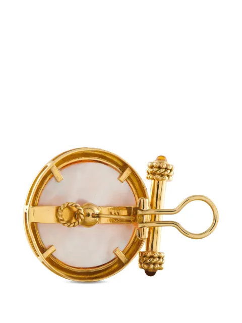 Elizabeth Locke Venetian glass clip-on earrings Gold EL06042326