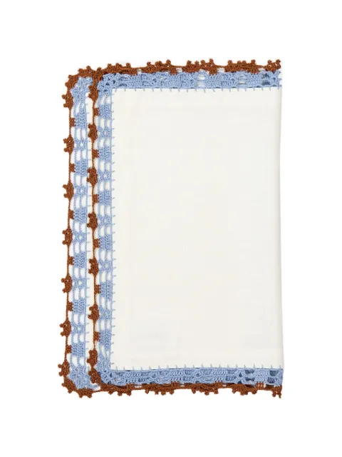 HOUSE OF CAPRICORN Leonor hand-crocheted placemat White 90046