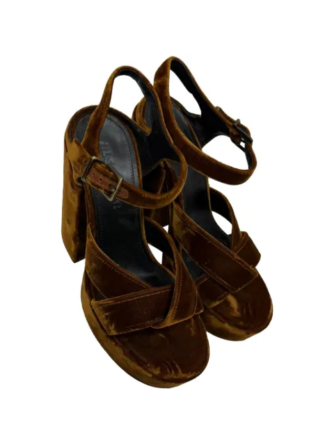 Jil Sander Pre-Owned Twisted platform sandals Brown RFCPUGBSH739983W