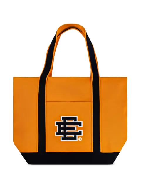 ERIC EMANUEL medium EE logo-print tote bag Orange EE808