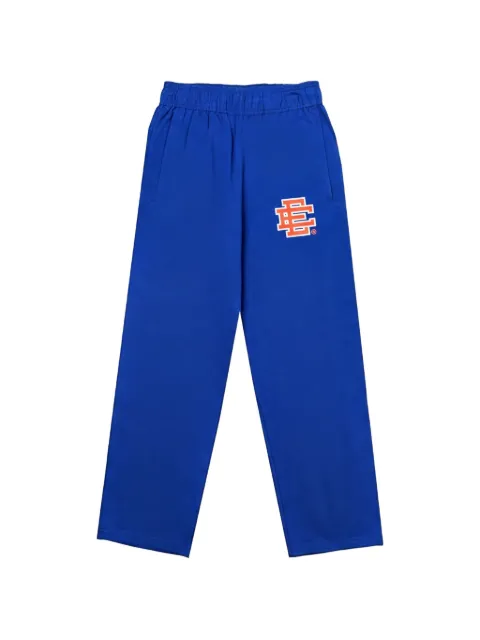 ERIC EMANUEL logo-print track pants Blue EE603