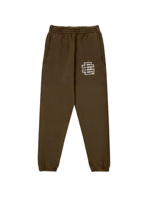 ERIC EMANUEL logo-print track pants Brown EE553