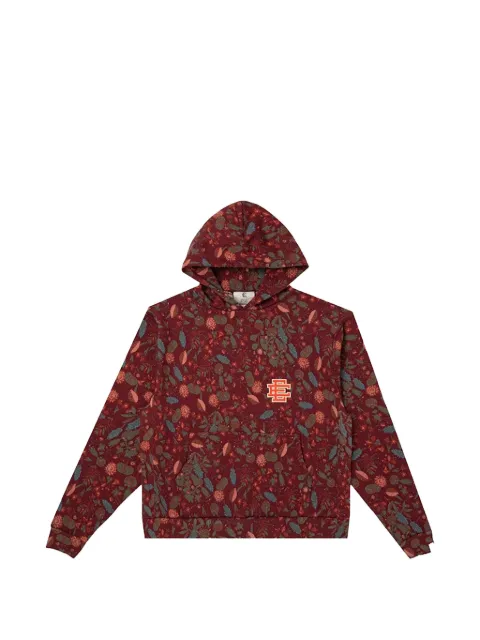 ERIC EMANUEL floral-print hoodie Red EE488