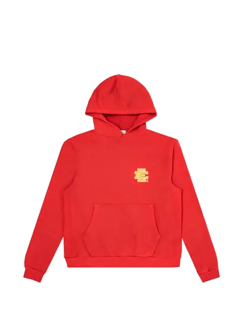 ERIC EMANUEL Basic logo-print hoodie Red EE495