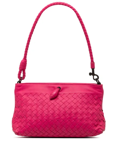 Bottega Veneta Pre-Owned 2012-2026 Nappa Intrecciato Frame Pochette shoulder bag Pink T90EDY0BTQEX5IP1