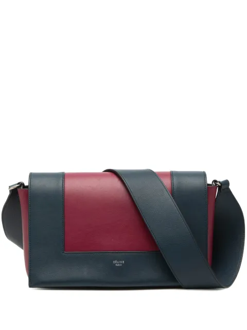 Celine Pre-Owned 2017 Medium Shiny Smooth Calfskin Frame shoulder bag Red 9OWG25839VH55P1G