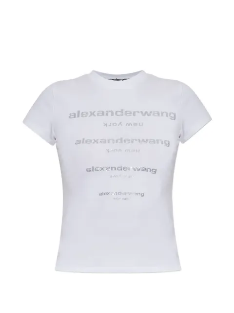 Alexander Wang hotfix-logo T-shirt White 1CC32613630